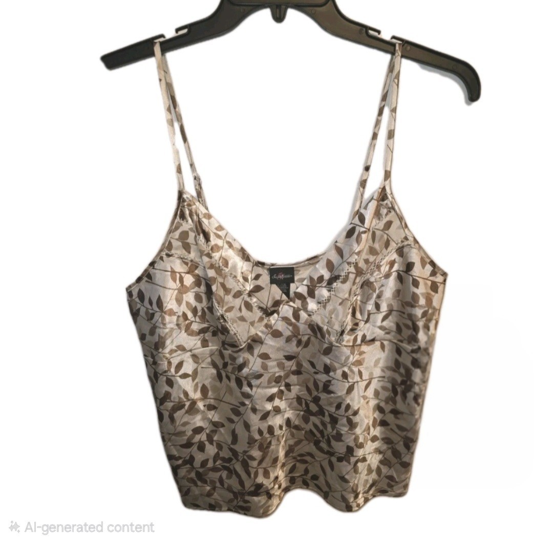 Vintage Y2k Secret Treasures Satin Camisole XL