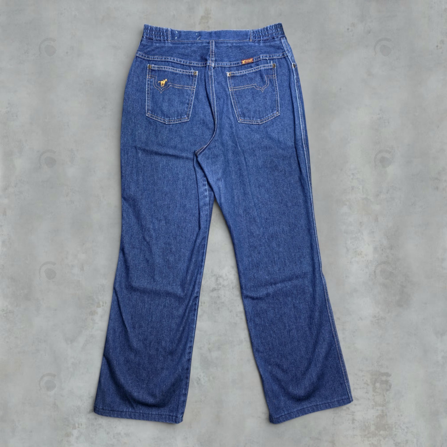 Vintage 1970s Wrangler Womens 16 Blue Jeans NO FAULT DENIM USA Made High Waisted