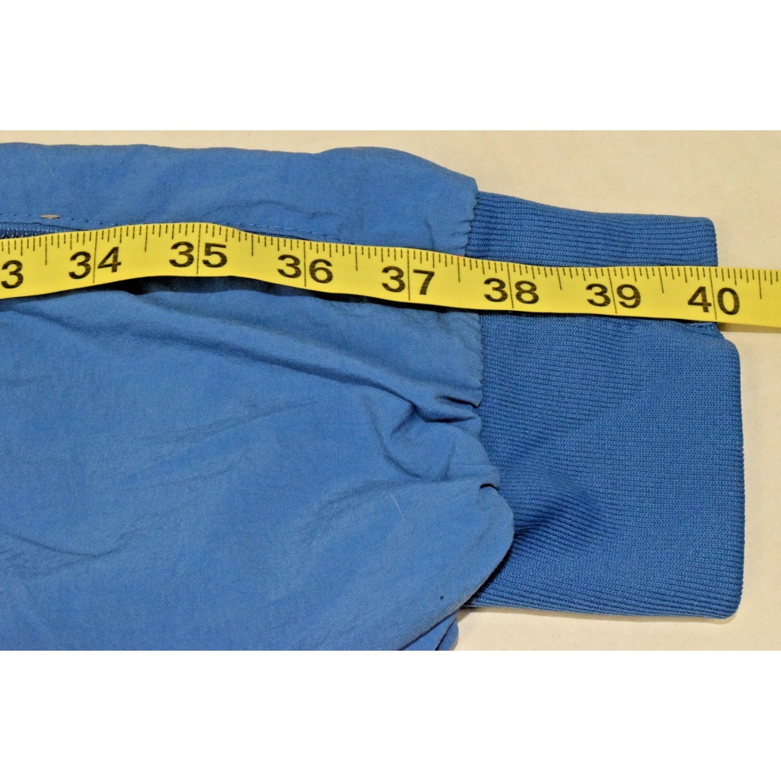 Vintage Track Pants Pro Spirit Size S 90s Ocean Blue Nylon Ankle Zip