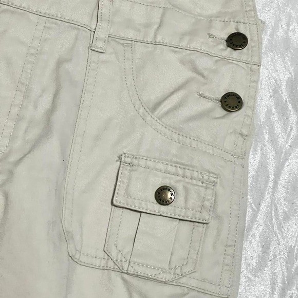 VTG Y2K Zana Di cream cargo overalls Size M punk Streetwear grunge party