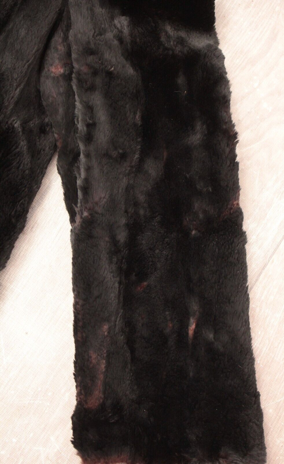 VTG Women’s 30s Long Black Fur Coat Sz XS/S 1930s University Furriers