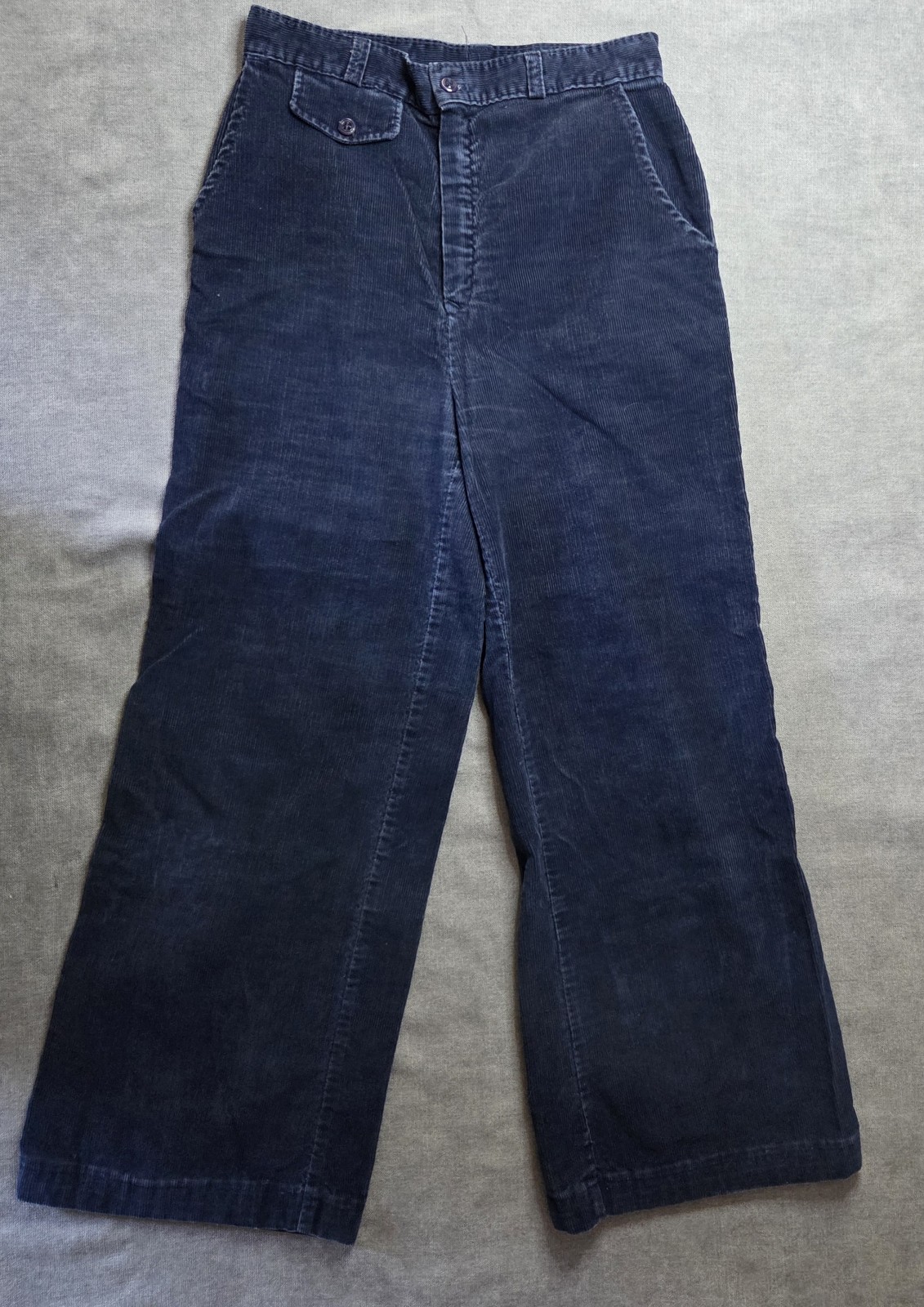 Vintage Sears JR Bazaar Corduroy Jeans Womens Size 11 High Waist Bell Bottom 80s
