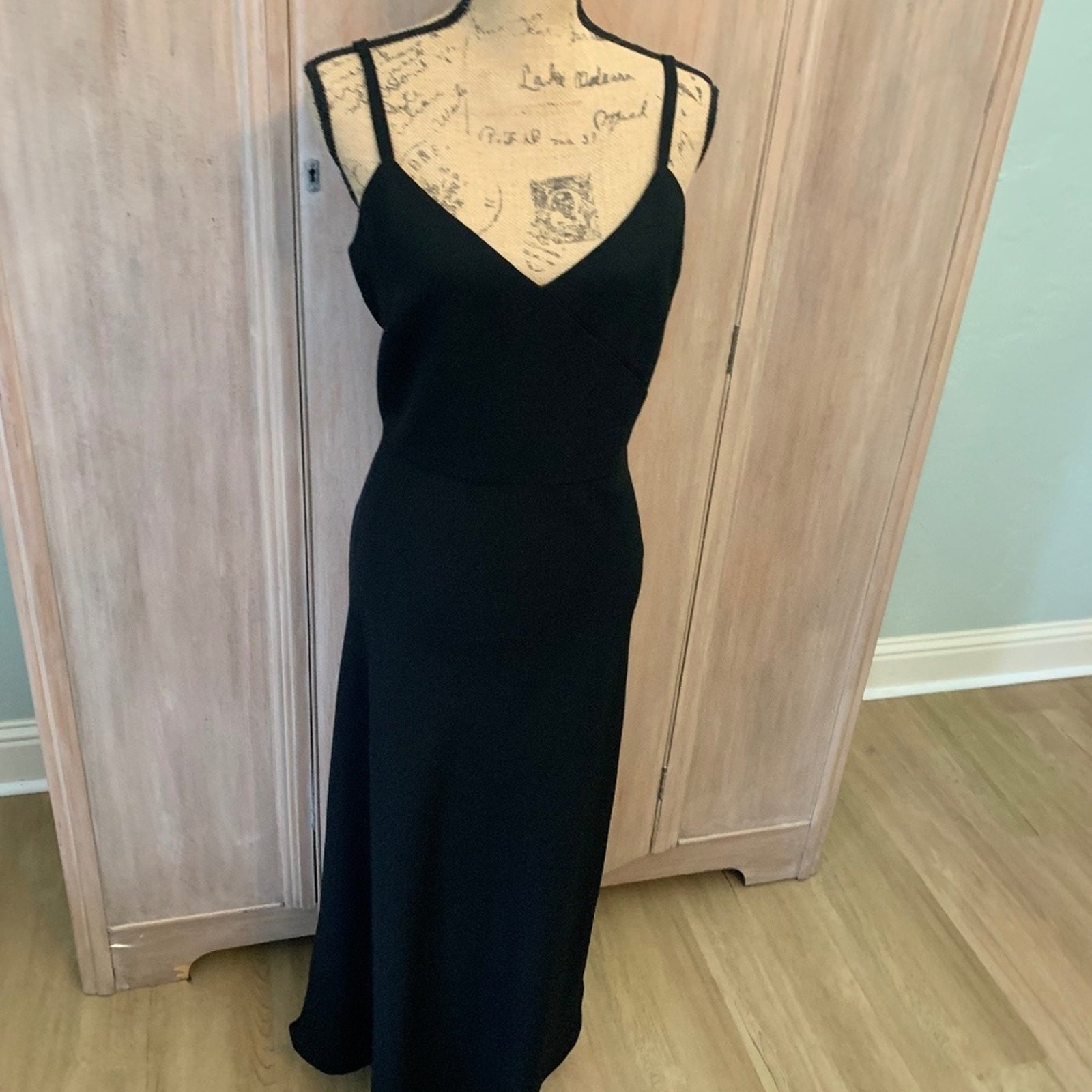 Vintage Y2K Due per Due Strappy Little Black Dress Classic pretty woman LBD sz14