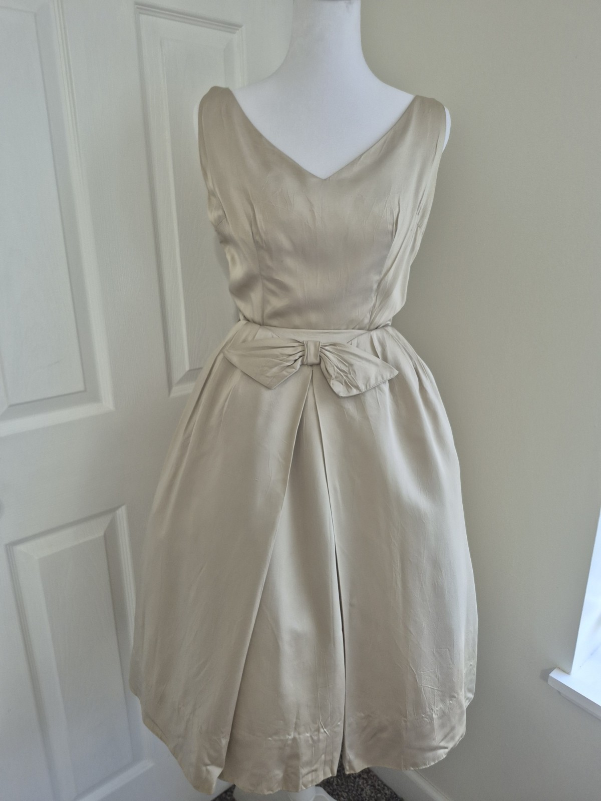 Authentic Vintage 1950s Lord & Taylor Silk Blend Cocktail Dress