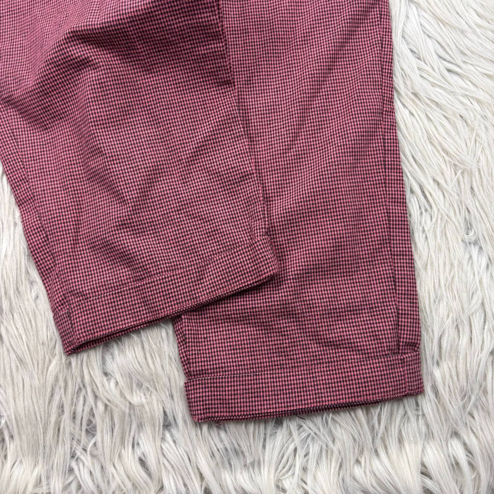 Vintage 80’s 90’s Notorious Women’s 0 Pink Black Gingham Tapered Leg Pants