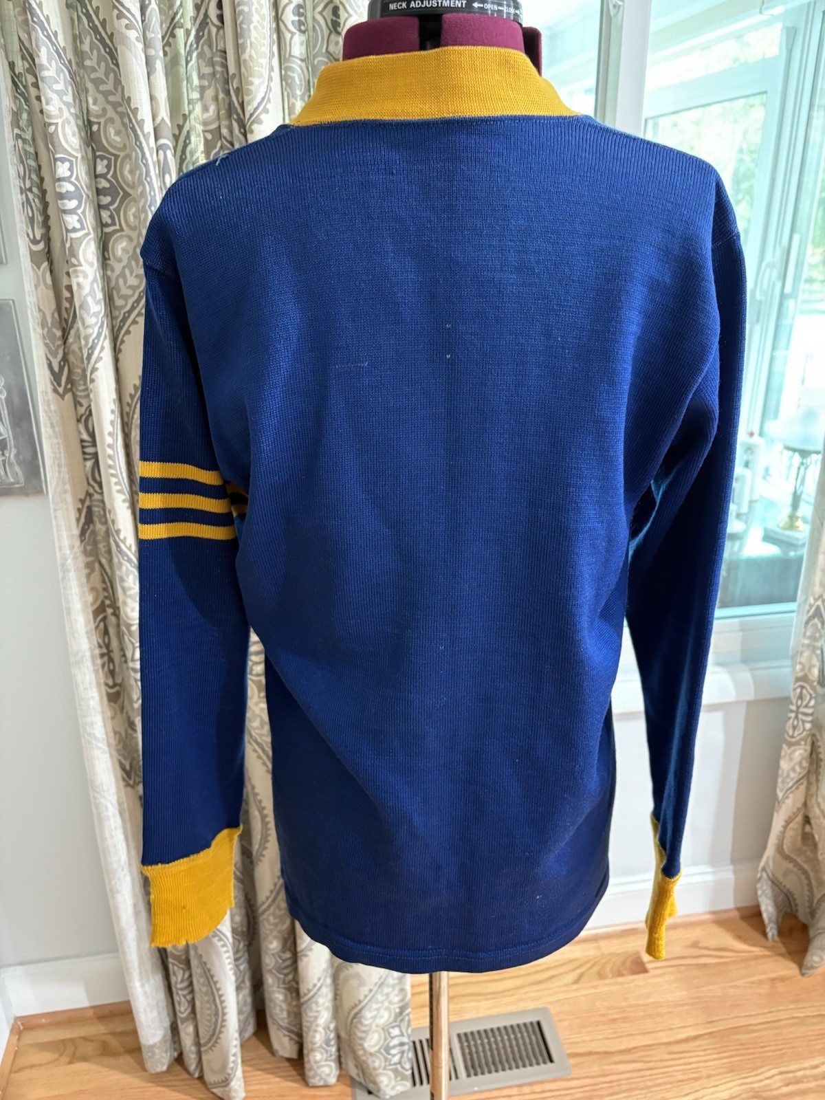 Vintage 60s Letterman Wool Cardigan Sweater Chainstitch Medium St. Paul’s School