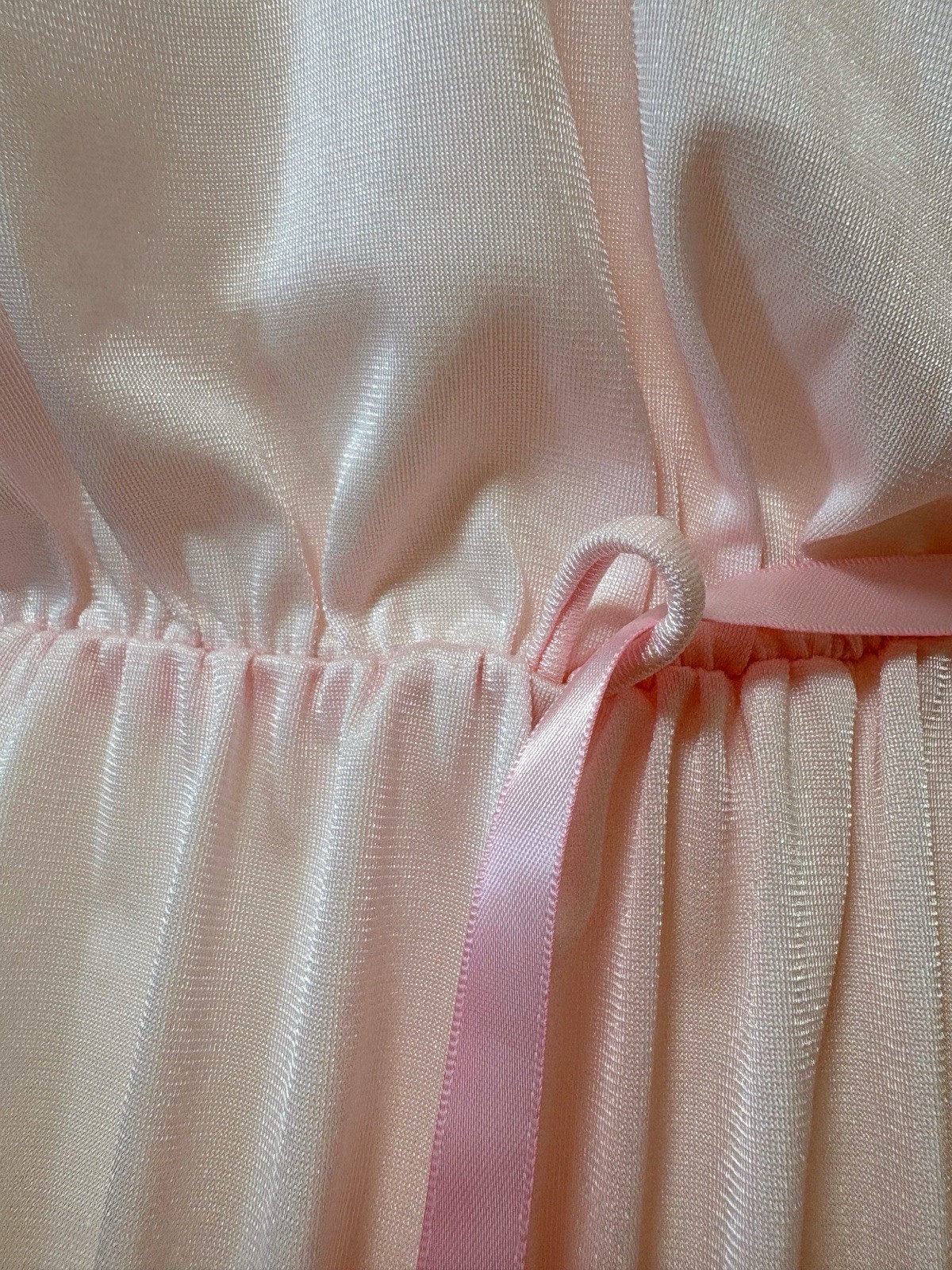Vintage 1970s Lace Lingerie Teddy Nightgown Romper Bodysuit USA Pink Kawaii