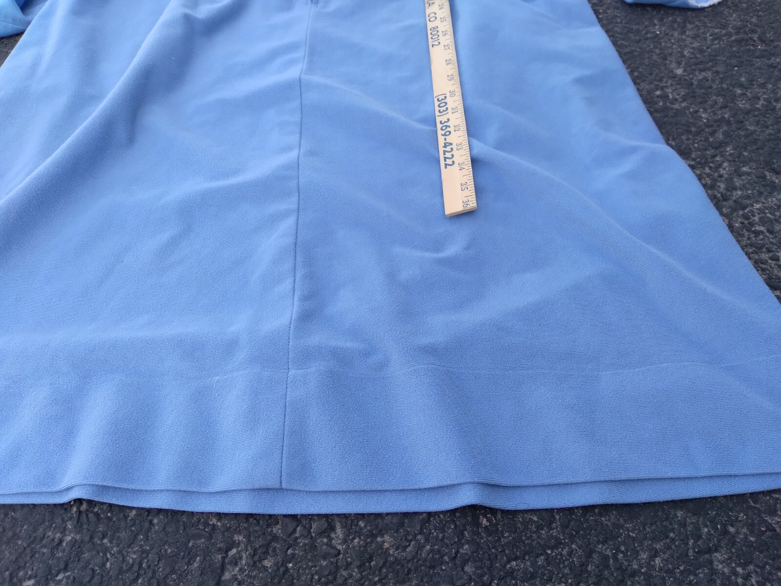 Vintage Tiffany Night Gown Loungewear Medium Blue Lace Sleep Wear Pockets