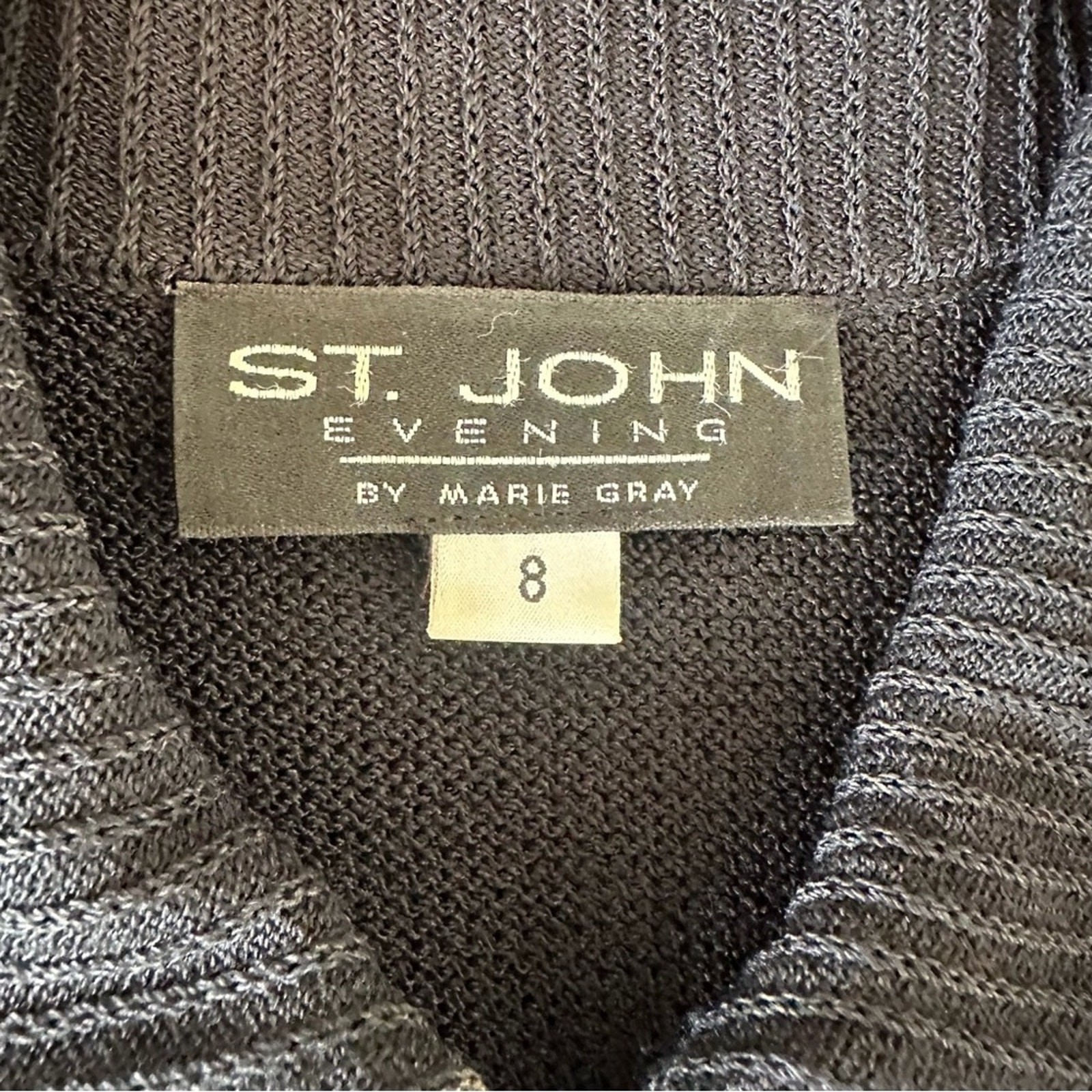 Vintage St.John Evening Knit Jacket with Dragonflies size 8