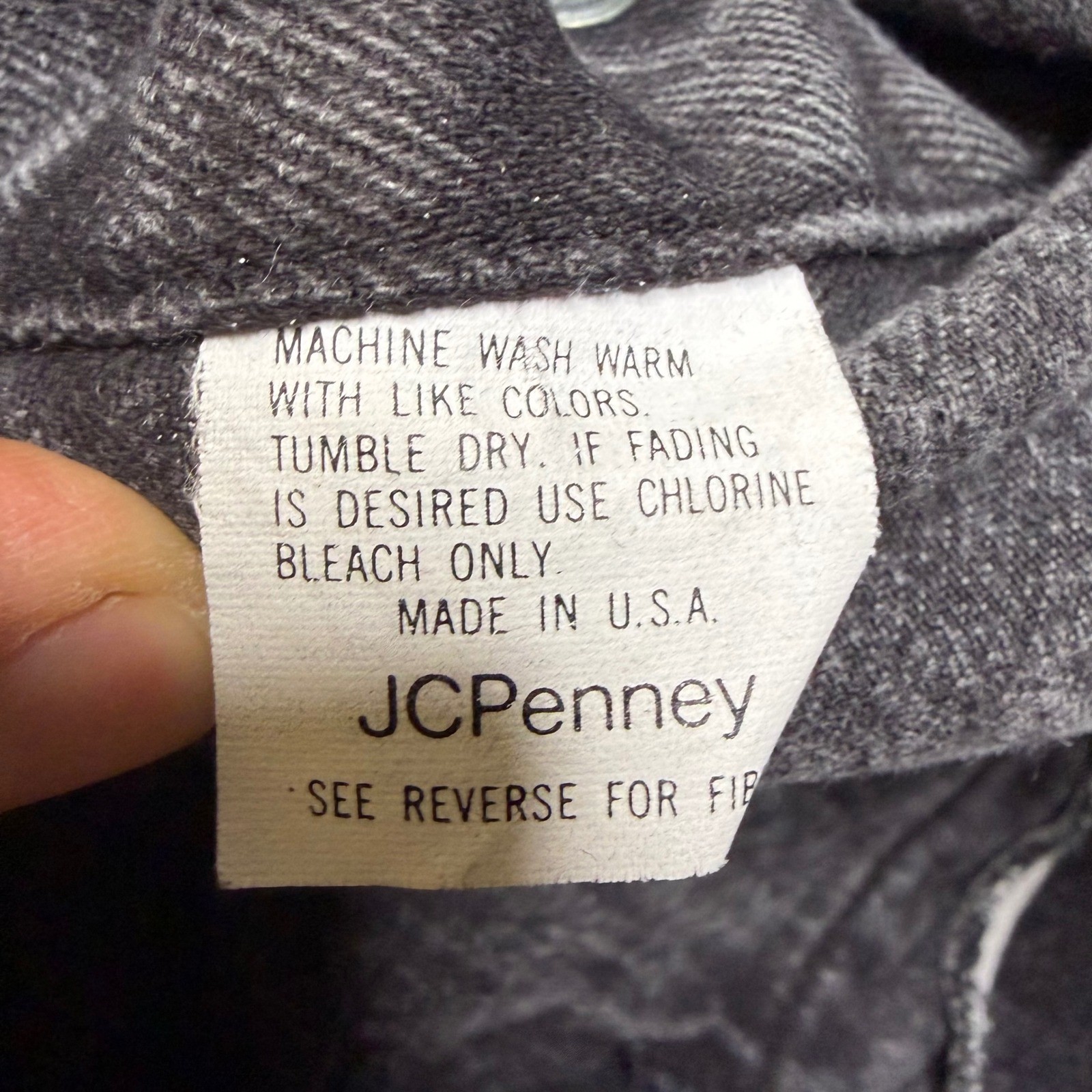 JCPenney Plain Pockets Denim Jacket Womens Small Black Vintage 80s Trucker USA