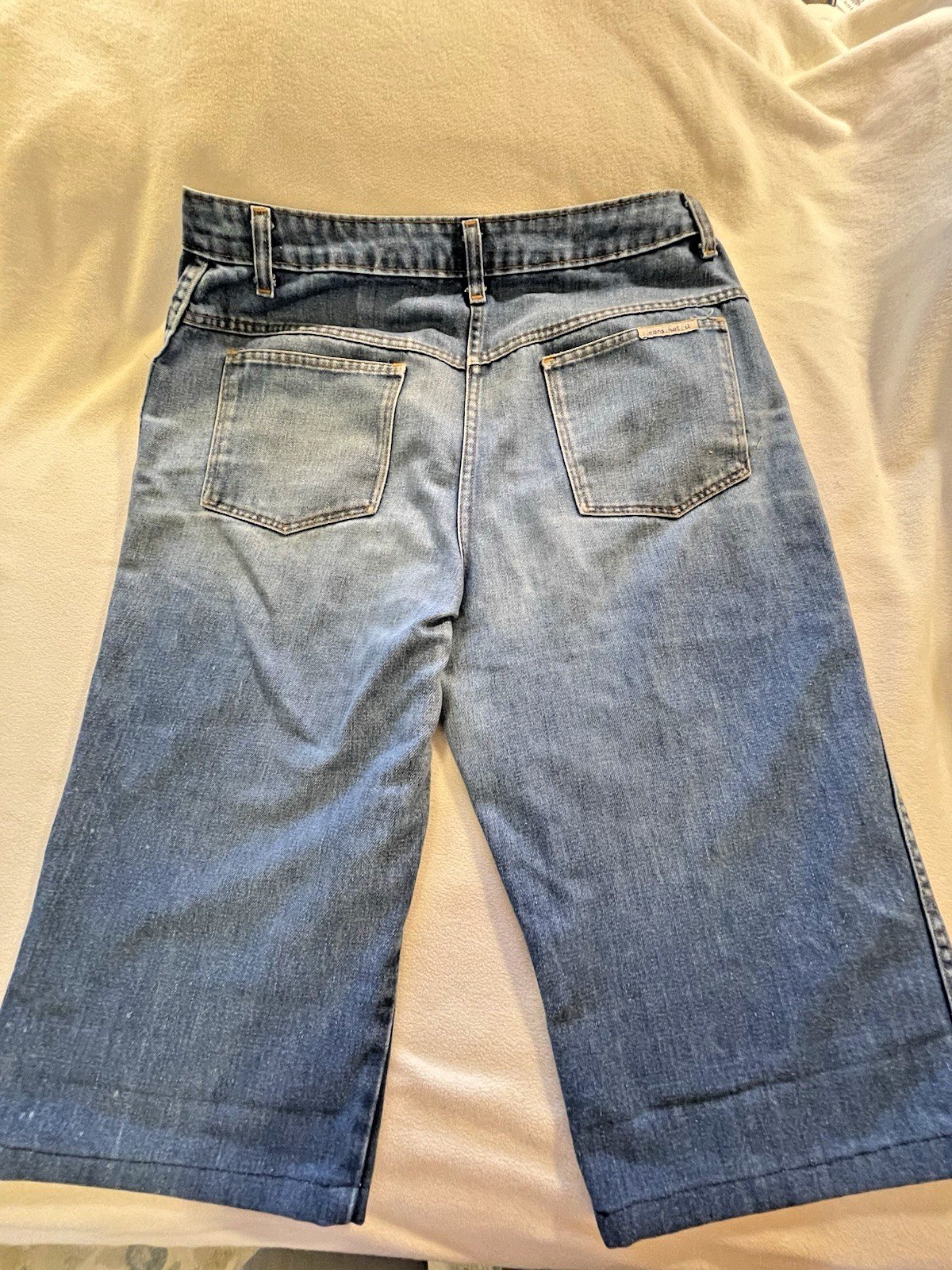 Vtg Sears Jeans That Fit 70s-80s sz18 Talon zipper high rise cut to Capri length