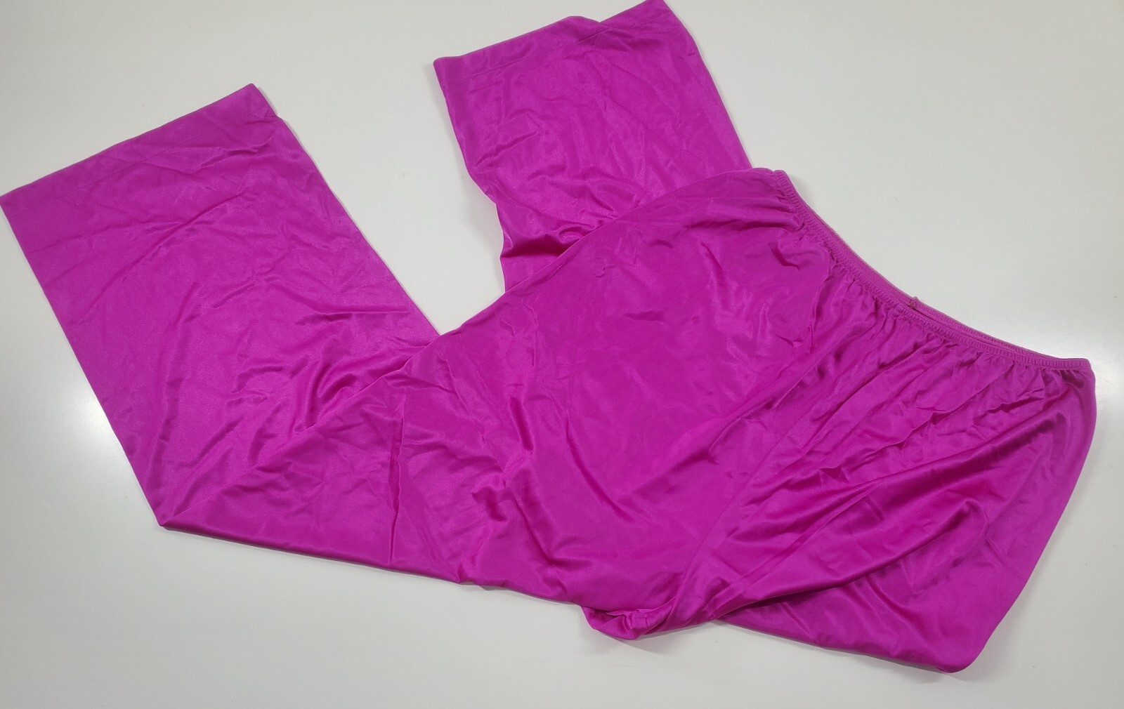 Vintage Gilead Nylon 2 Piece Lounge Pajama Lace Trim Pant Set Size 40