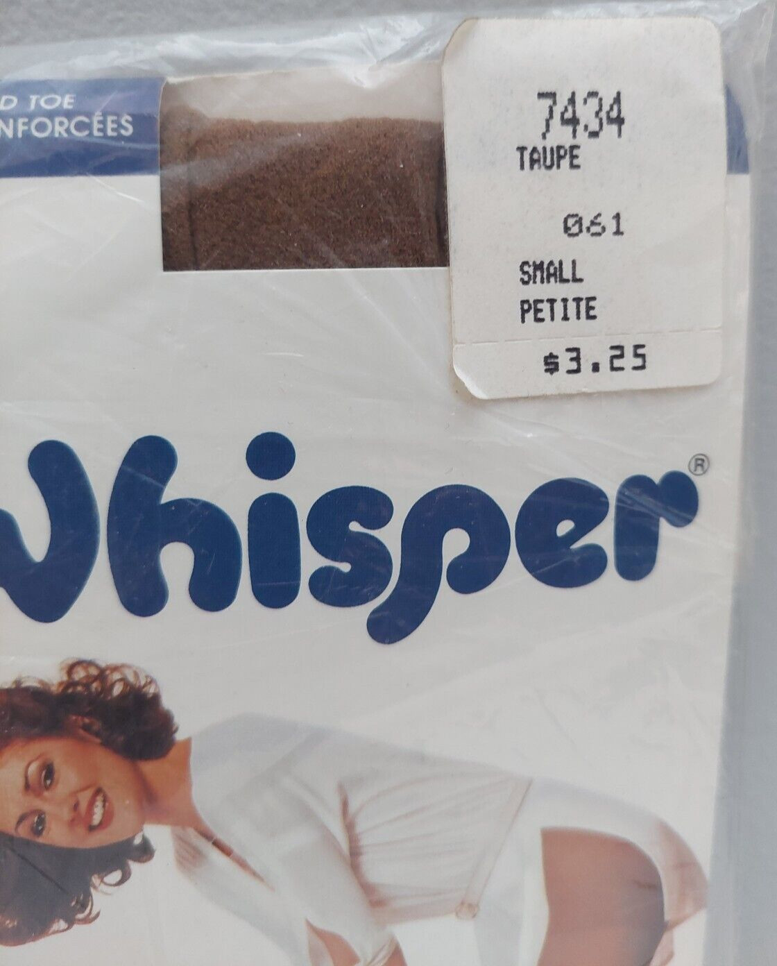 Vintage Pantyhose Whisper Color Taupe Size Small B004A