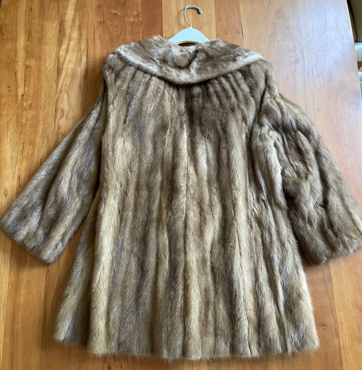 1970 Genuine Mink Jacket 3/4 Length Albrechts High End Furrier Orig Bag Belt M/L