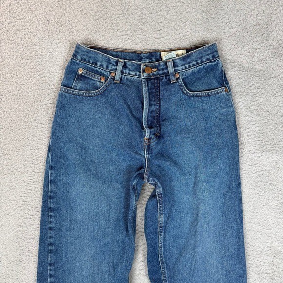 Eddie Bauer Vintage High Waisted Mom Jeans Medium Wash Blue Made in USA Missy 6