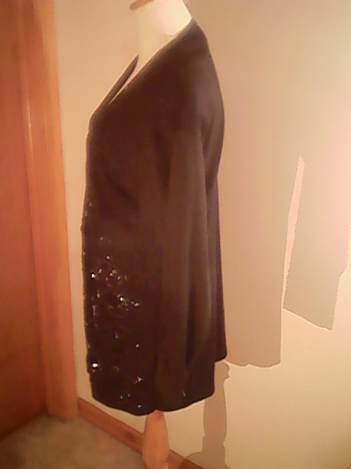Eminent brand black pantsuit, S/M, sequins, polyester/cotton, waist 28 inseam 28