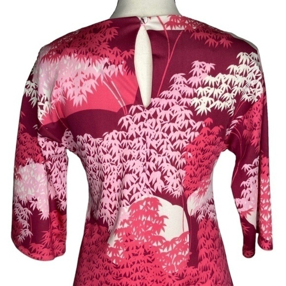 Vintage Tori Sport Tunic Dress Retro Honolulu Hawaiian Pinks White Size S