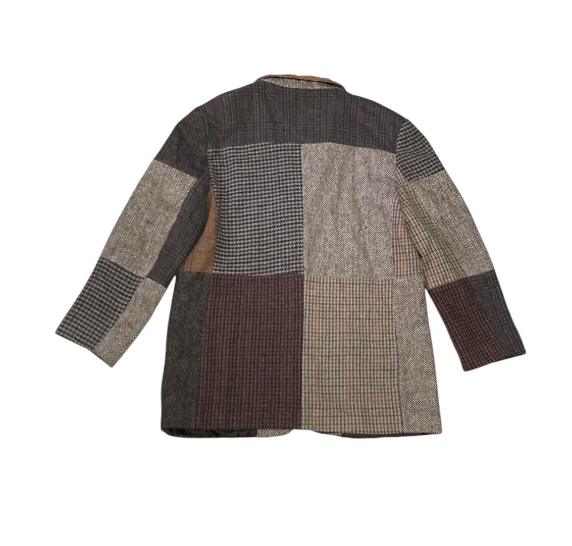 VTG International Scene Wool & Suede Patchwork Sport Coat Women’s size 13/14