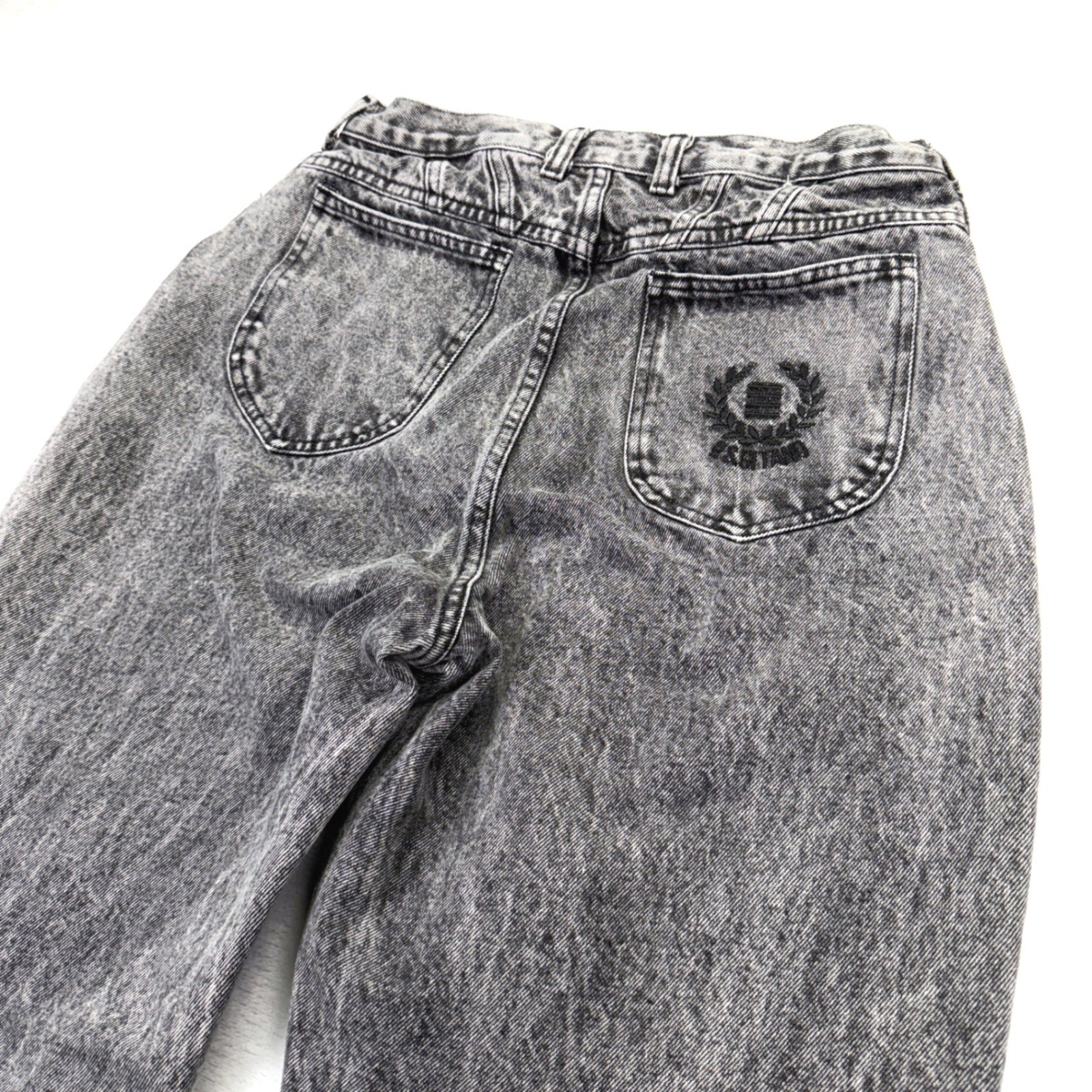 PS Gitano Jeans Womens 16 Gray Acid Wash High Rise Mom Vintage 80s 90s USA Made