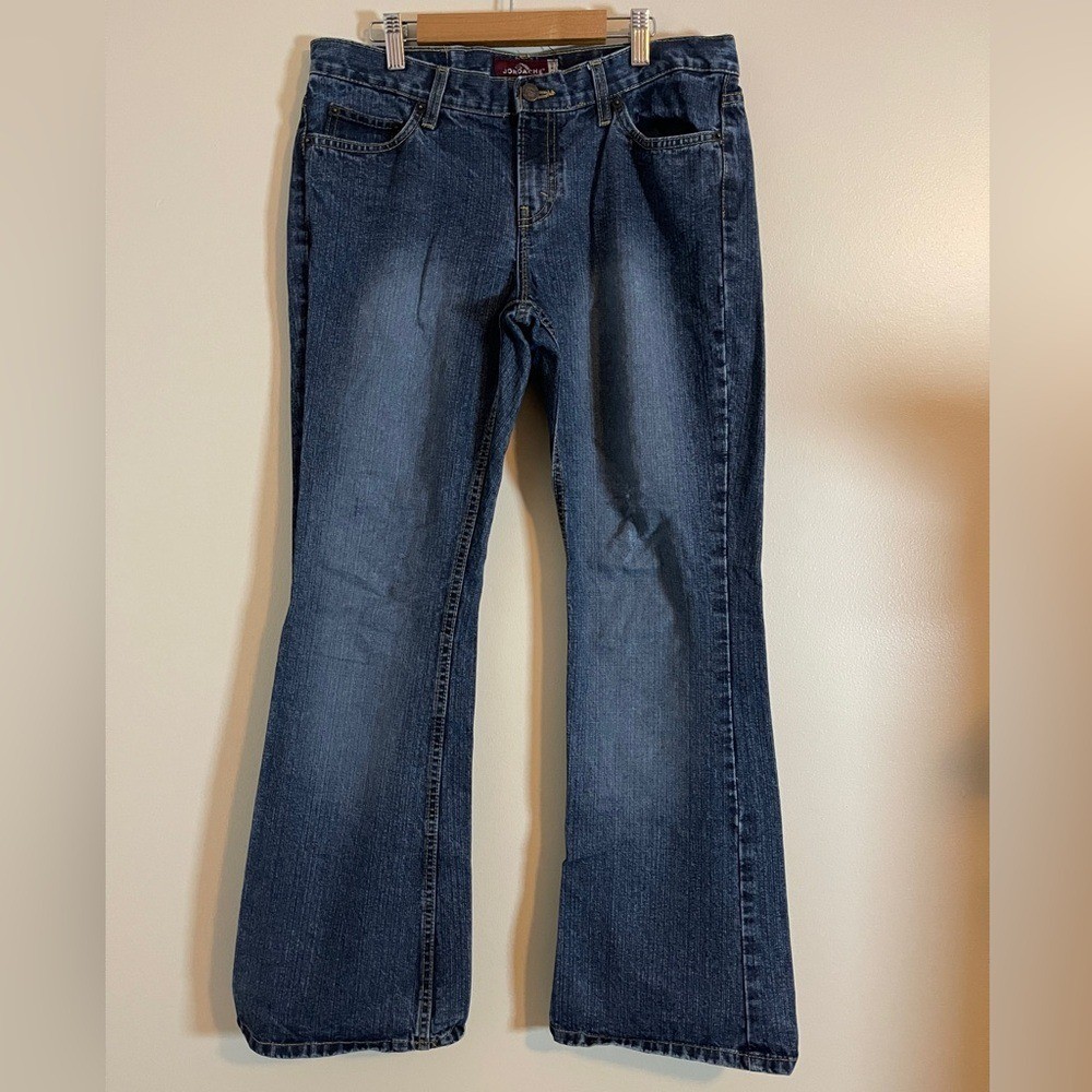 Jordache Jeans Womens 11/12 Petite Blue Flare Normcore 90s Denim Bottoms
