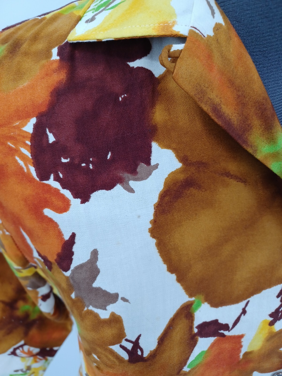 Vintage H BAR C Of California Ranchwear Multi-Color Floral Shirt Size 34