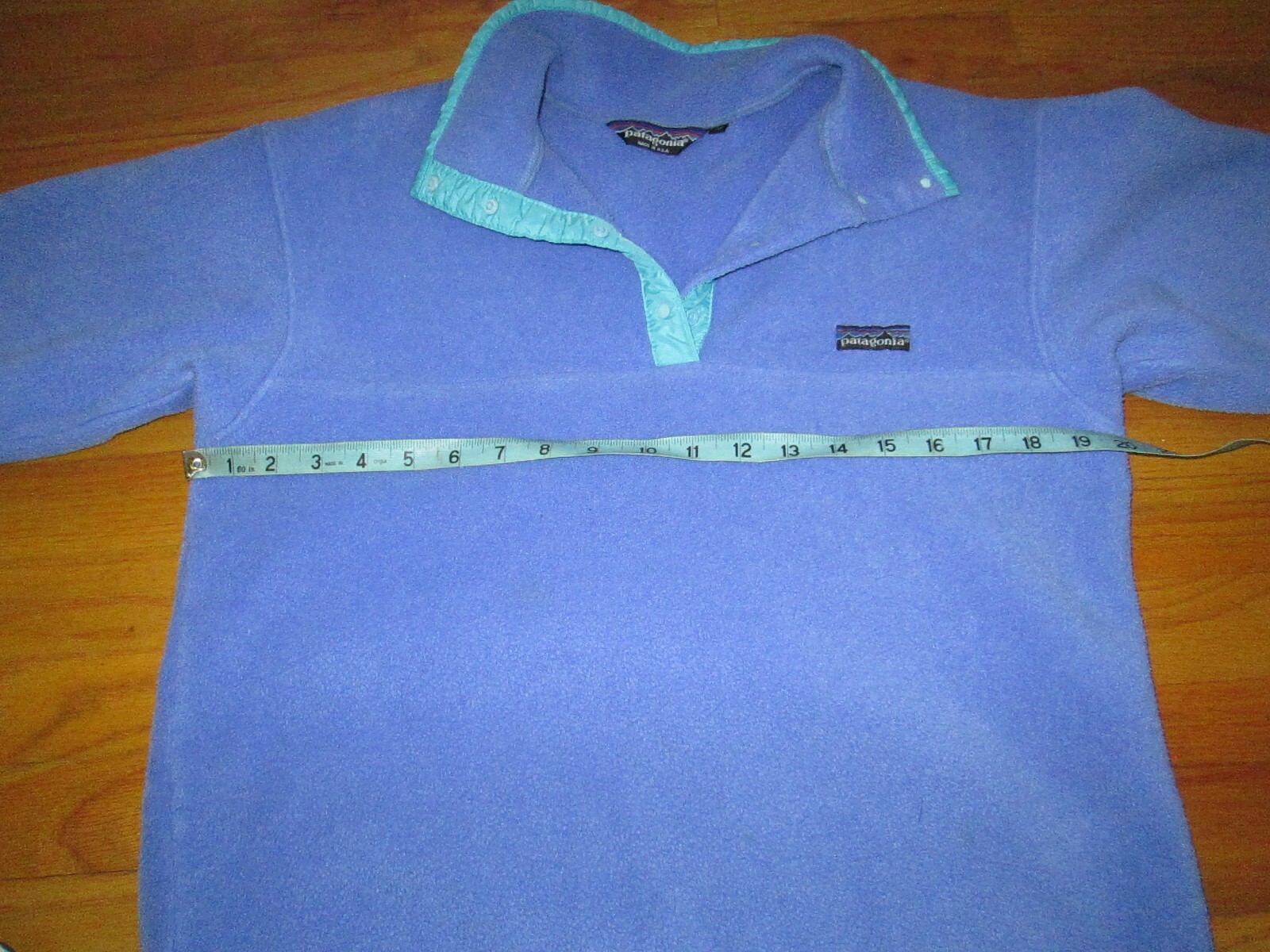 MADE IN USA Vtg 90s 80s Purple Chalk Patagonia Snap T pullover fleece JACKET 10