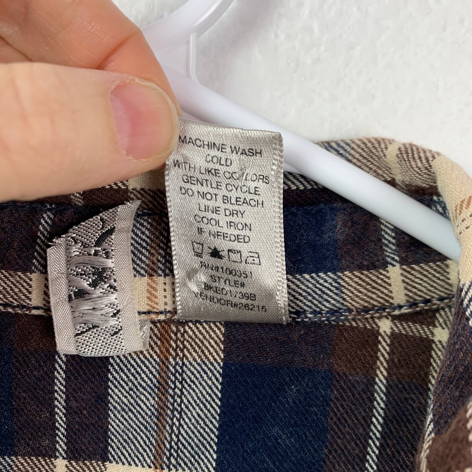 BKE Women’s Eased Flannel Shirt Plaid Knit S Brown Blue Bella Swan Twilight