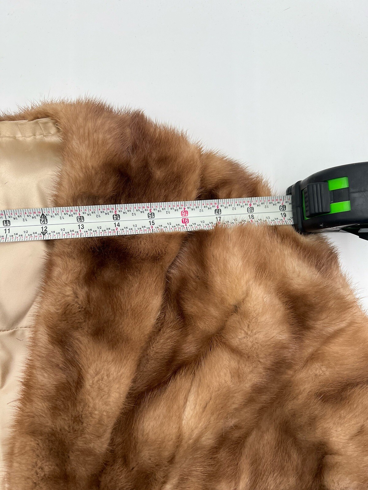 VTG Mink Fur Stole& Hat Shawl Collar Shoulder Wrap Brown O/S 60s 50s