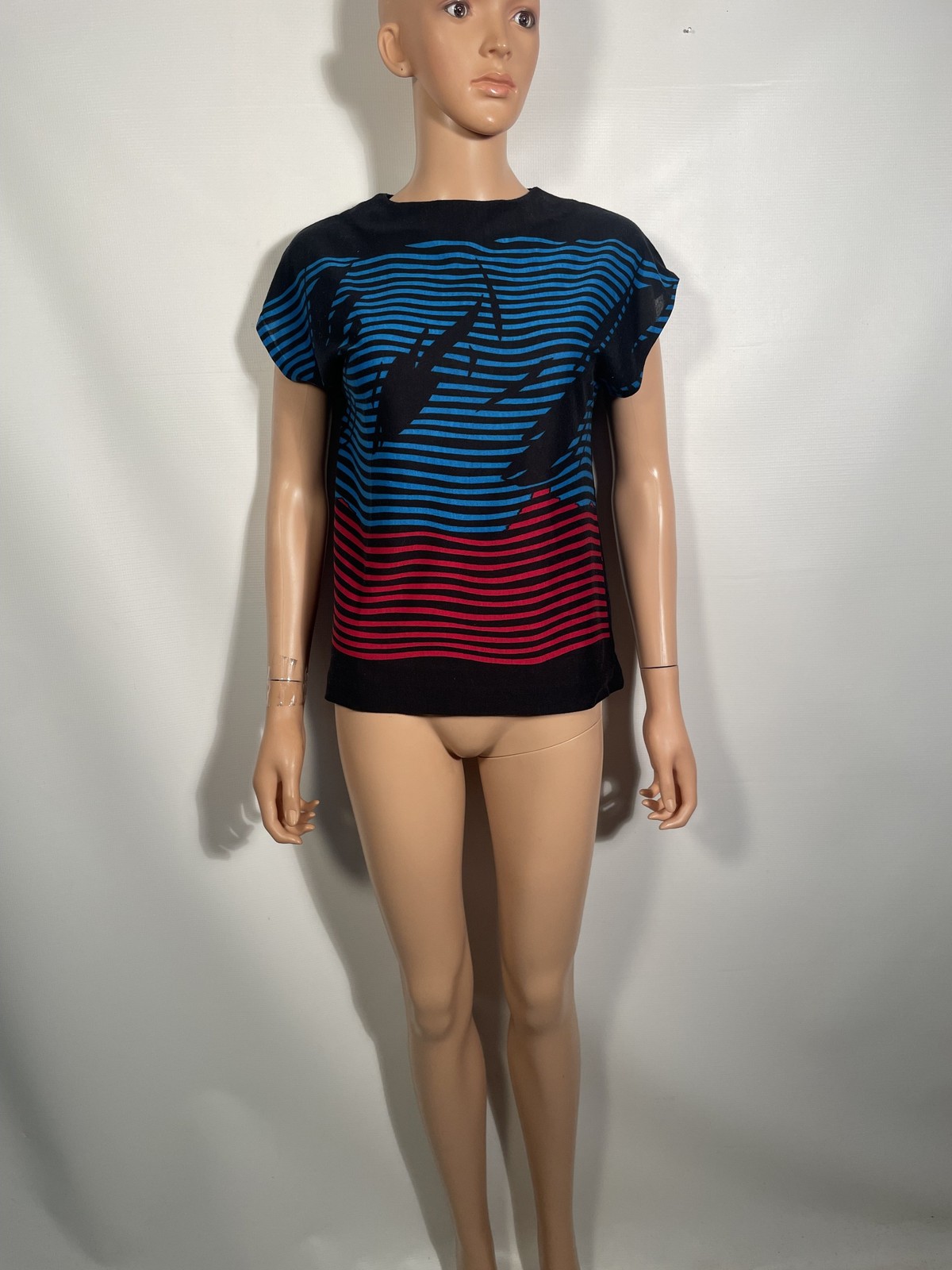 Vintage 1980s Abstract Print Tshirt Size M
