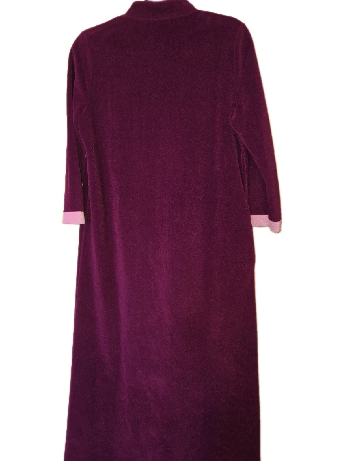 Vintage Jcpenny Purple Robe Women Misses Size 12 Housecoat Full Zip