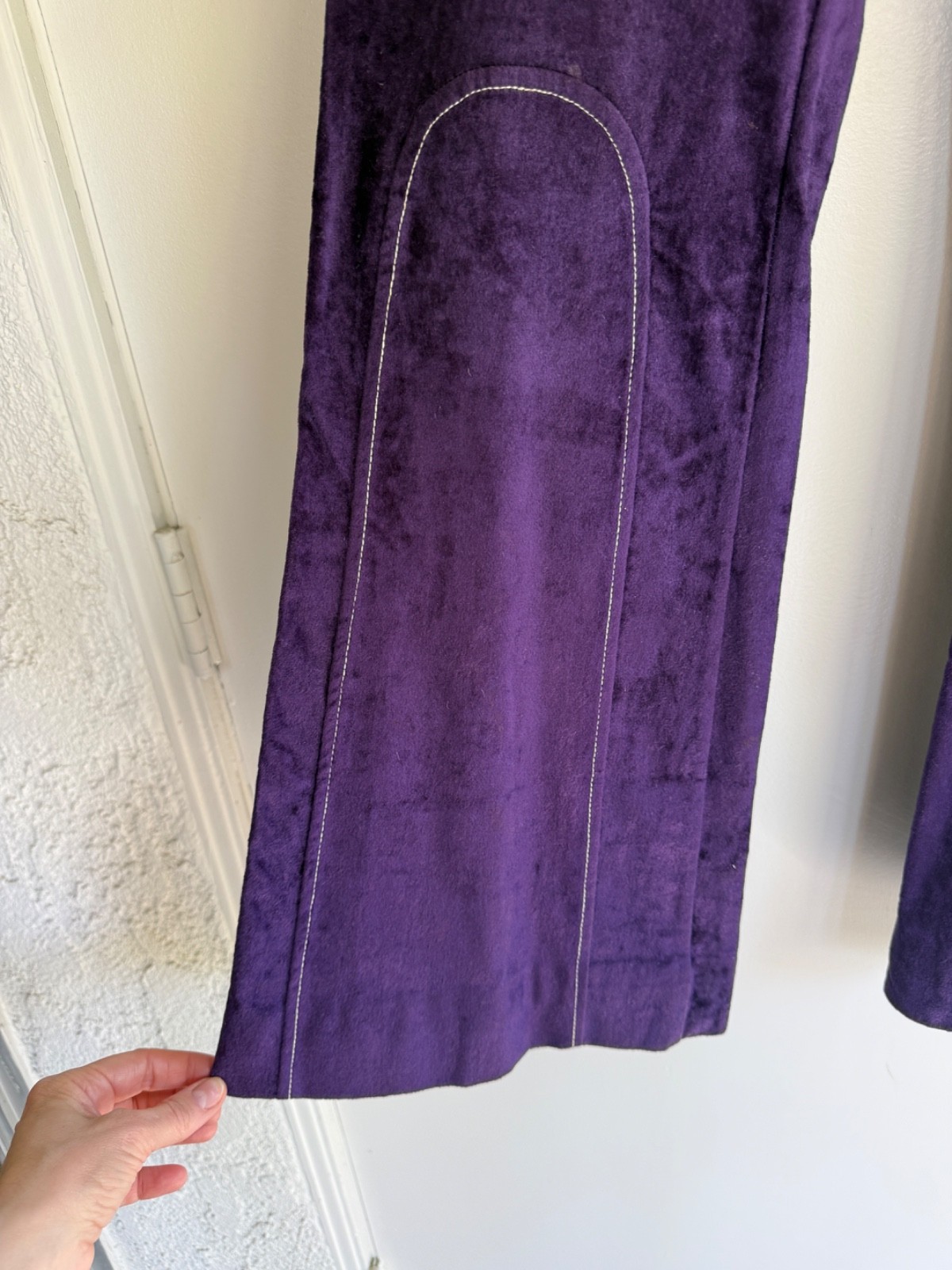 Groovy VTG 1960s Purple Velvet Pants