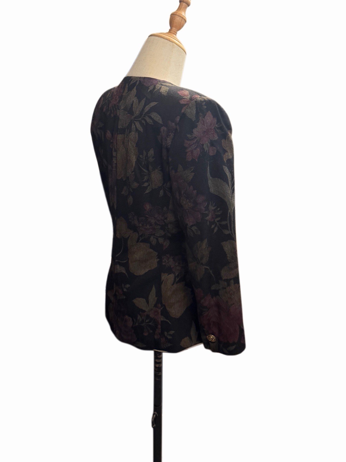 Vintage 90s Blazer Coat Woman’s Sz 2P Floral Whimsigoth Excellent Condition