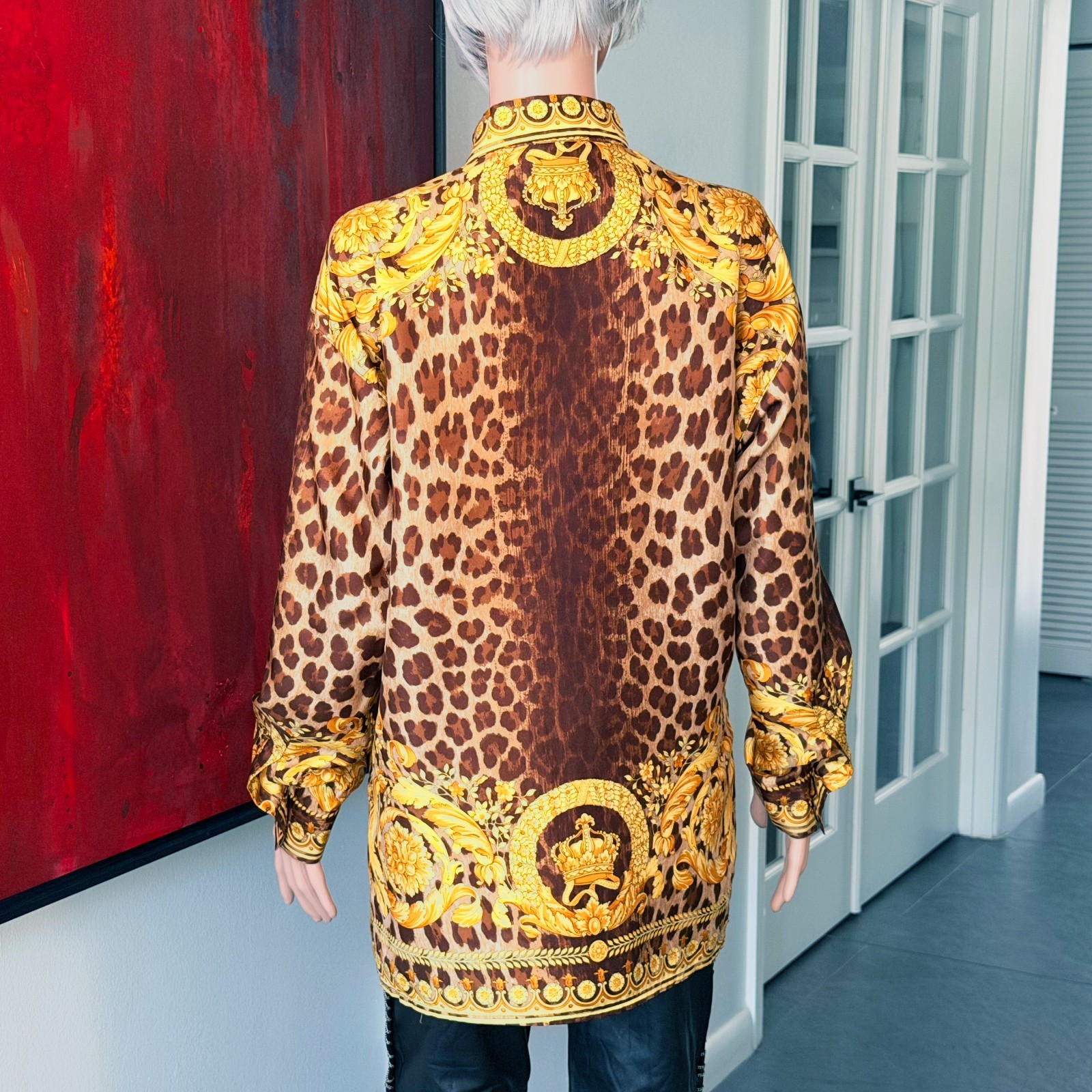 GIANNI VERSACE silk shirt Wild Baroque print from S/S 1992