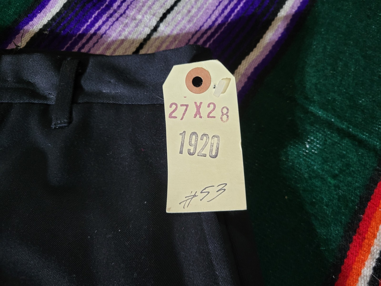 Vintage Western Costume Co. Hollywood Pants Name Stuart Size Waist 27 Inseam 28