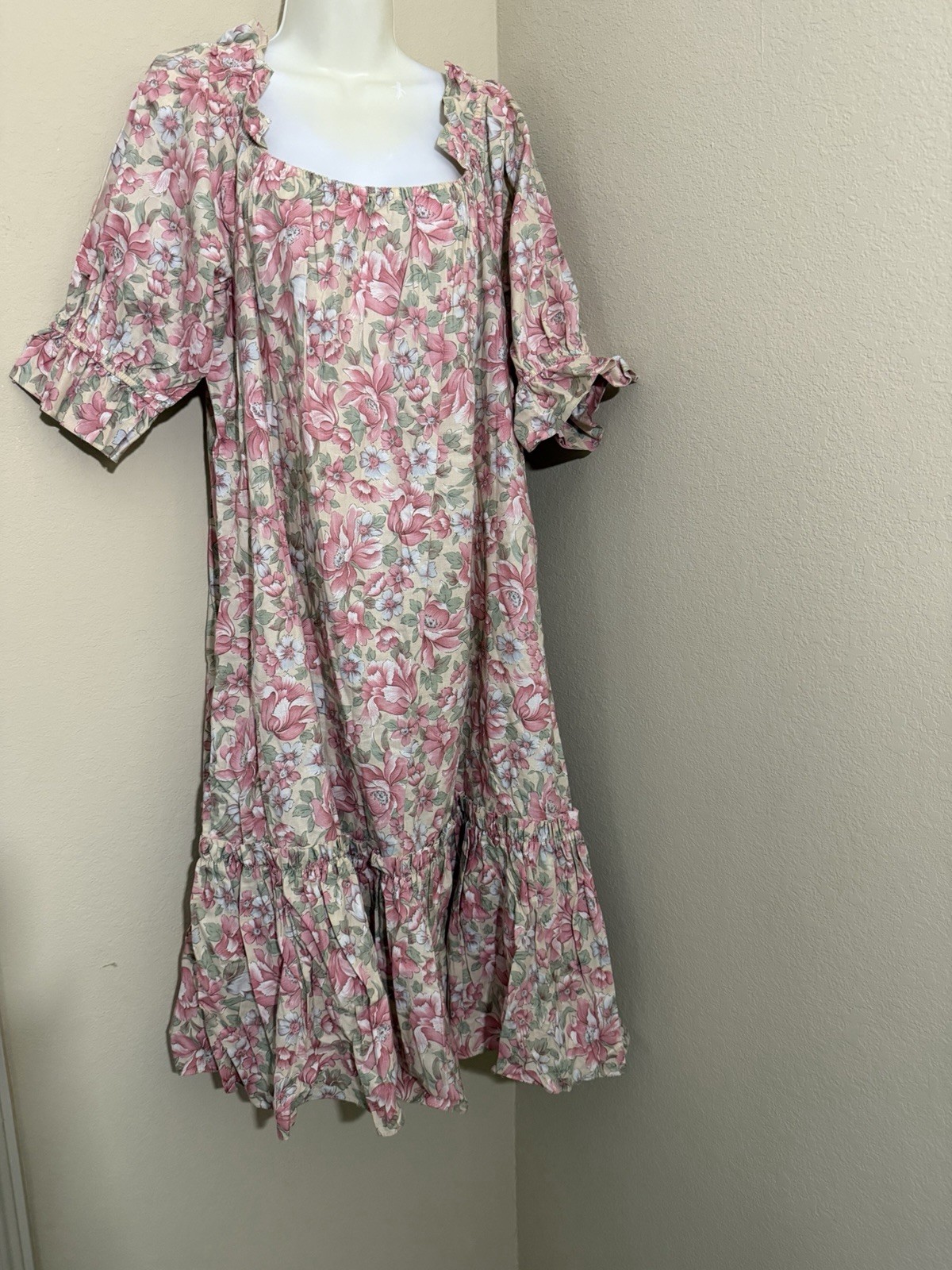 Pomare The Private Collection Hawaiian Dress Size 18 Cottagecore 100% Cotton