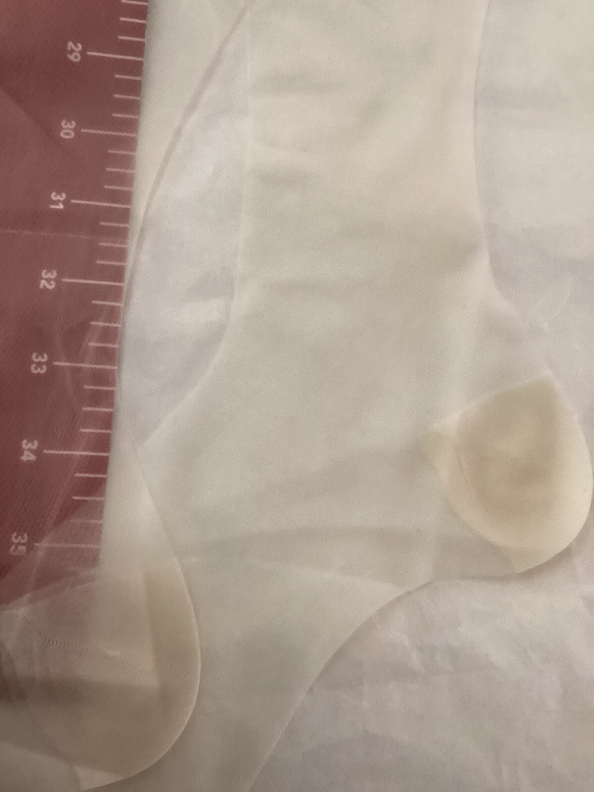 1PR VINTAGE TALL GIRLS RHT SHEERMICROMESH NYLON STOCKINGS 11 1/2 XLONG 38” WHITE