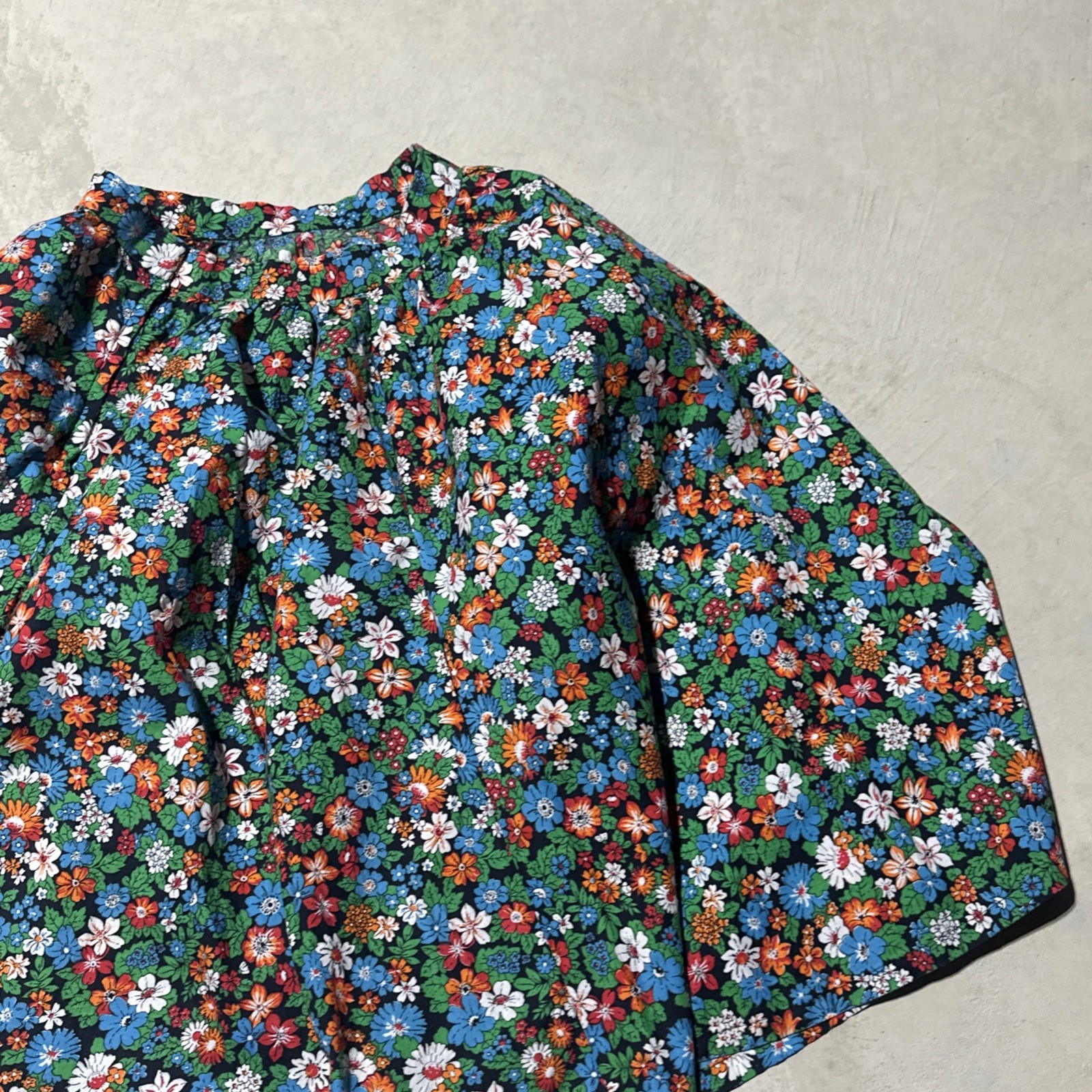 Vintage 1970s Floral Maxi Skirt Boho Tapestry SZ Small Sara Goldstein Hippy