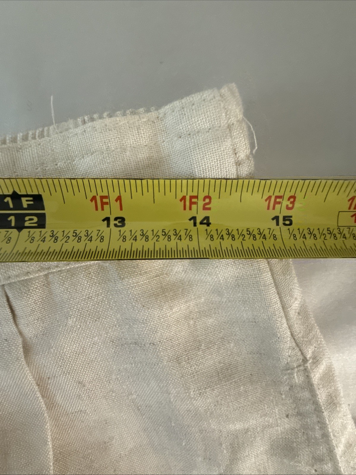 Vintage 70’s Aline Button Up Skirt Size 12 Pockets Beige White Preppy Coastal