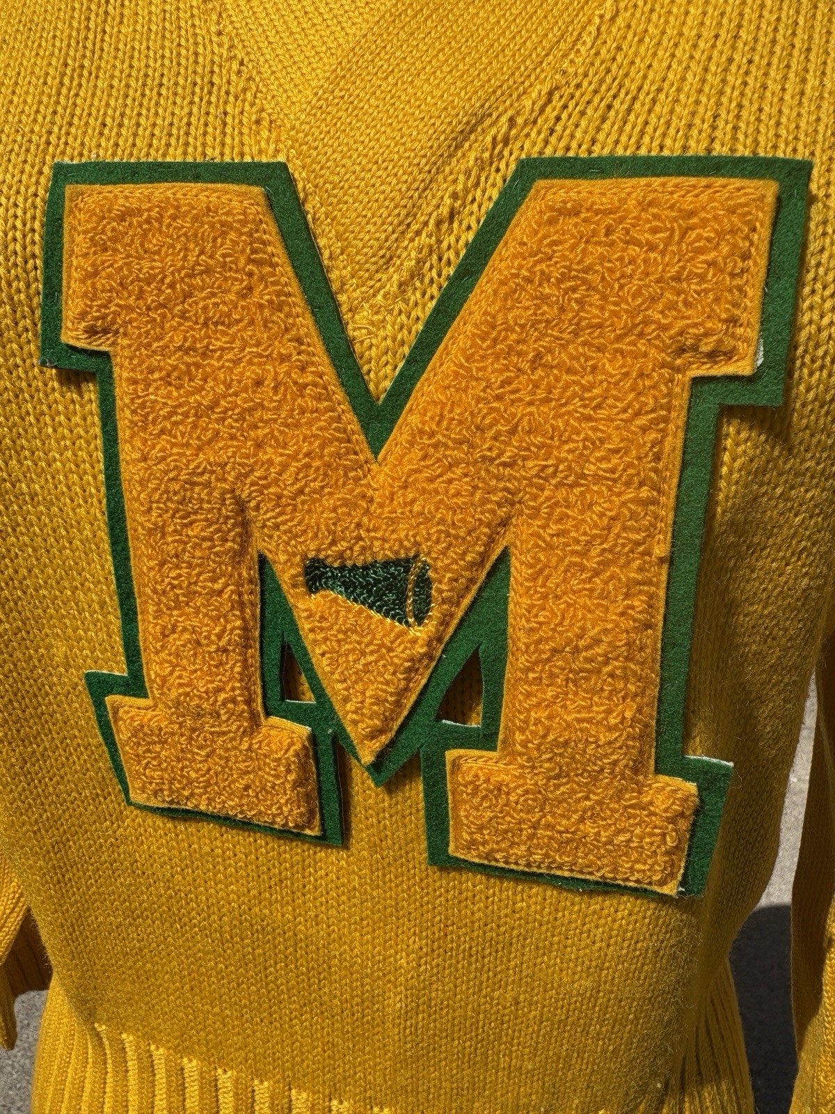 Vintage 1940s 1950s Letterman Sweater Imperial Wool Varsity
