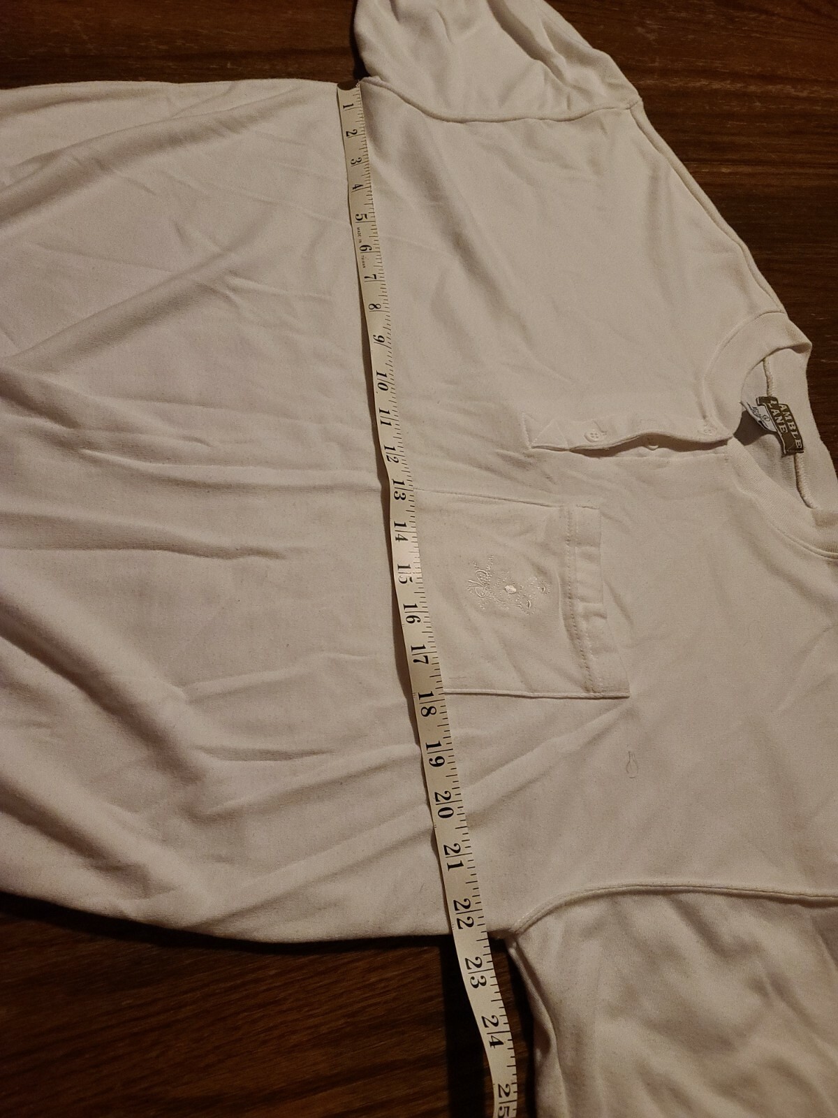 Bramble Lane White Pullover – Large- EUC