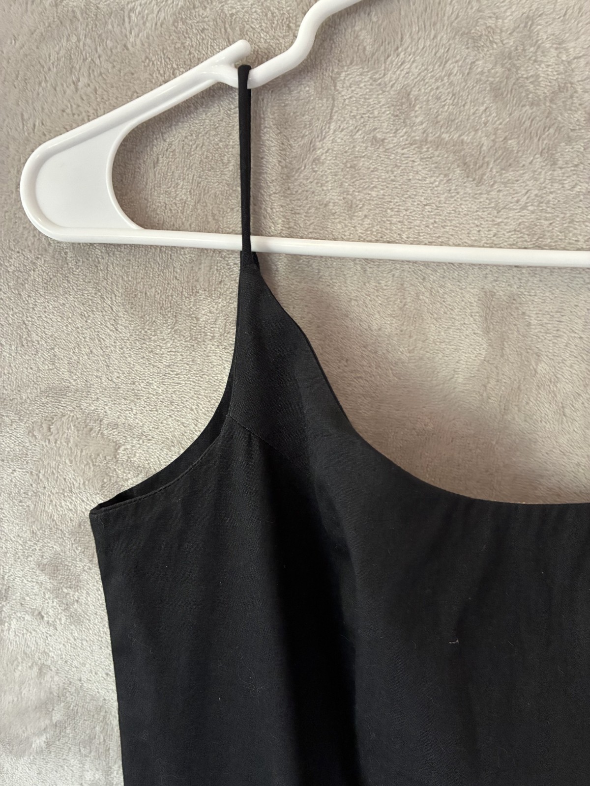VTG 1960’s Women’s 0/2 S Black Sundress Cotton Pleats Tailored Handmade Waist 2