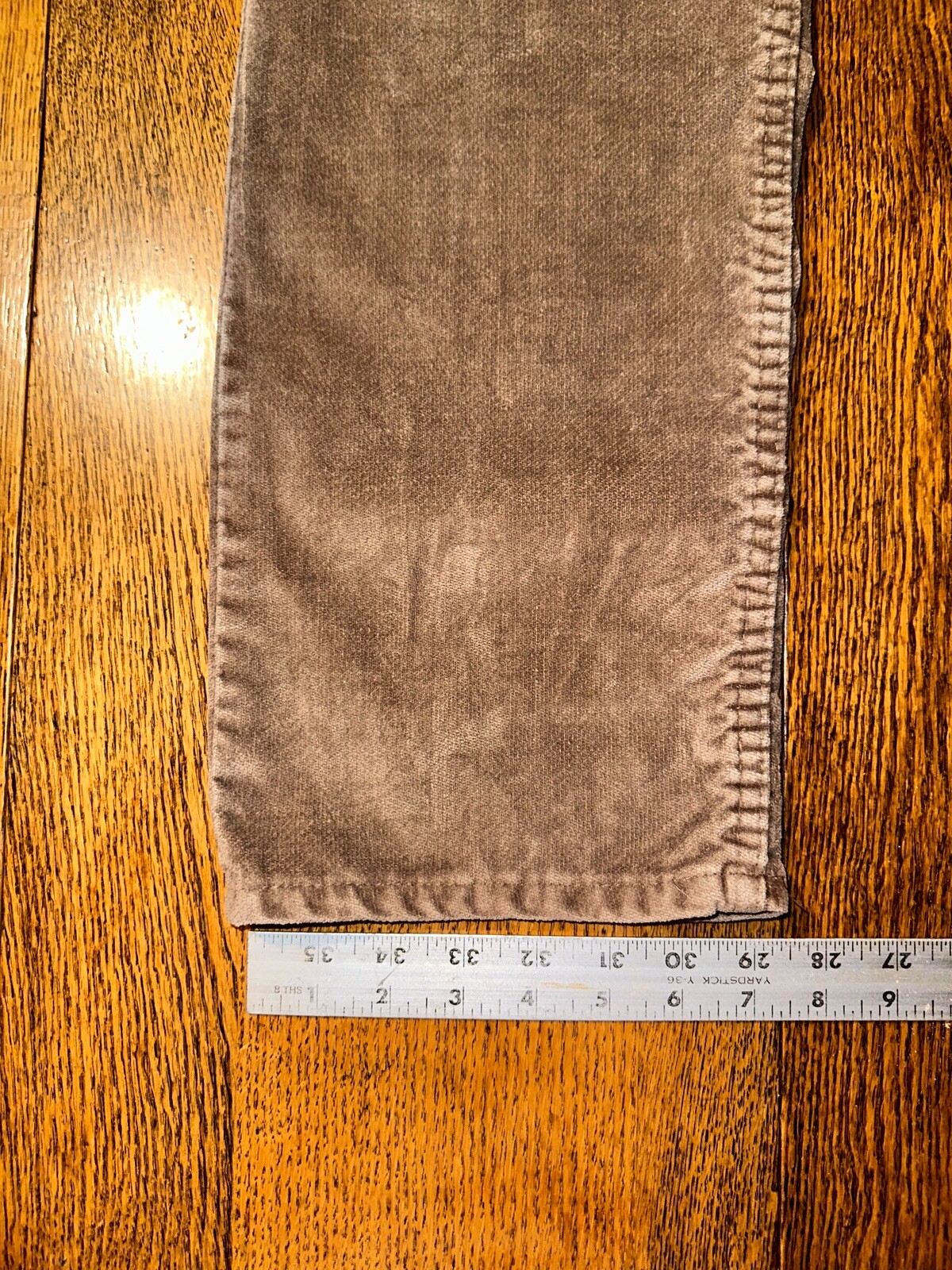 Vtg 70s Levis 519 Corduroy Pants USA Made Talon 42 Zipper Velour Feel 34×32