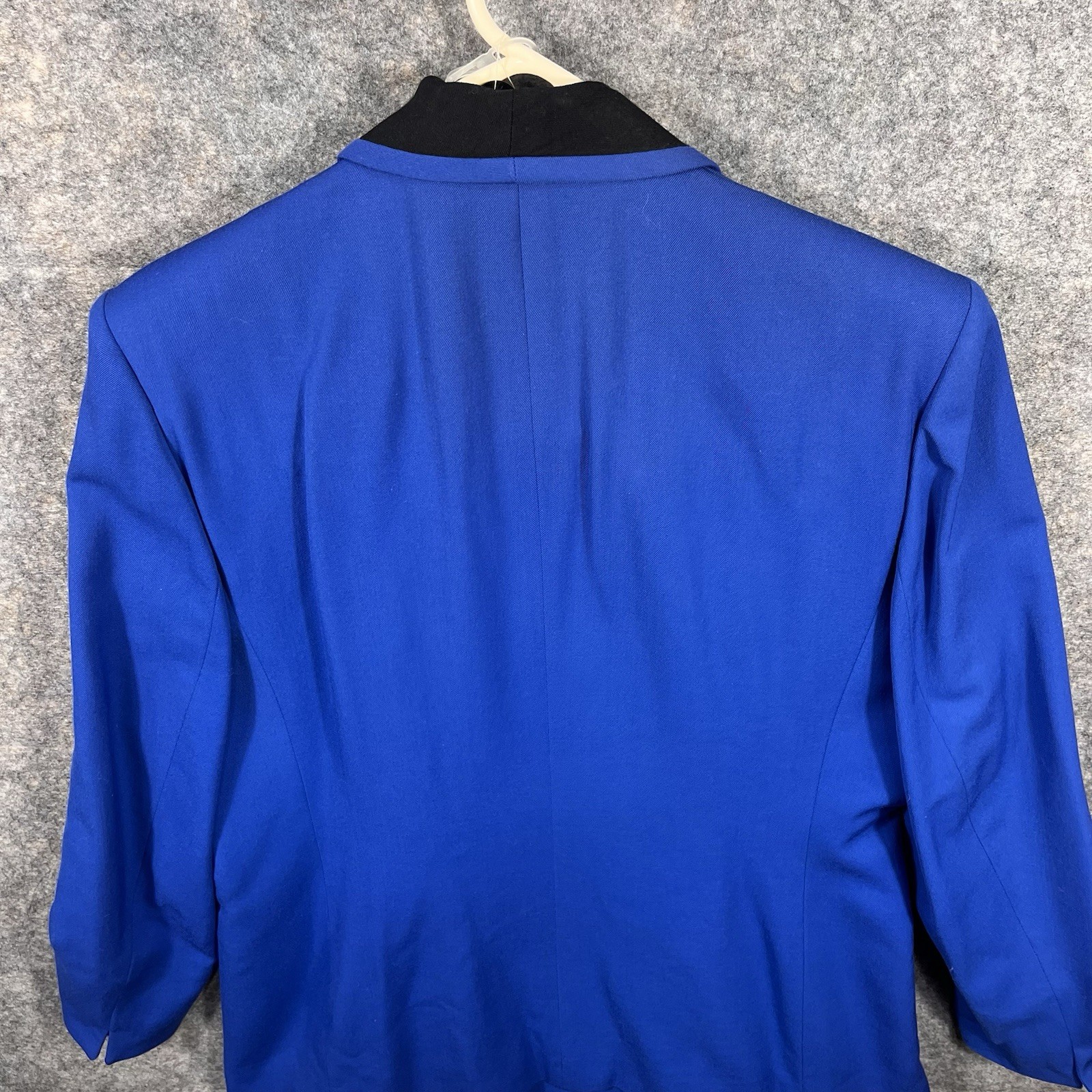 NWT Vintage Saville Suit Womens Skirt Set Blue Wool Blend 12 Double Breasted