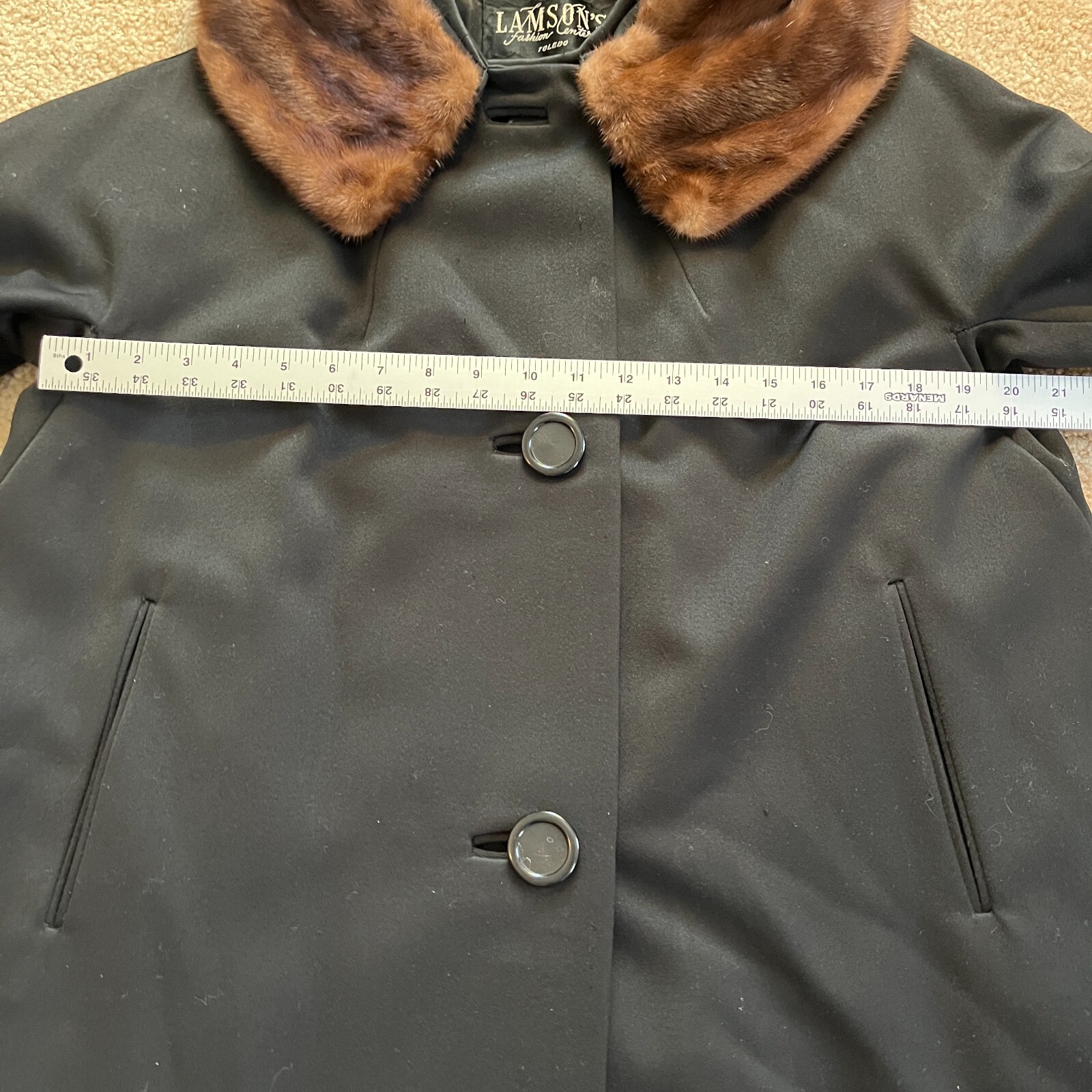 Vintage 40s Forstmann Lamson’s Ladies Coat Fashion Center Womens Size M/L