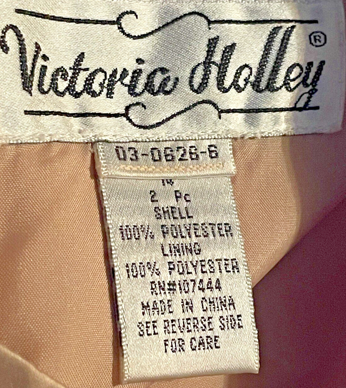 Victoria Holley Womens 2 PC Dress Set Size 14 Gold Silk Blend Matching Cardigan