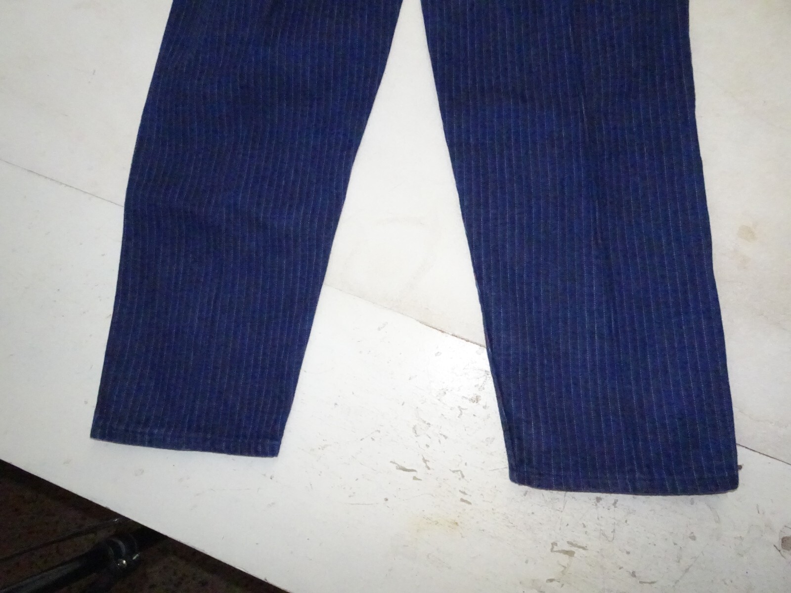 Vintage 80s Oshkosh Pinstripe Overalls Women’s Juniors 11 Blue Farm Bibs Work US