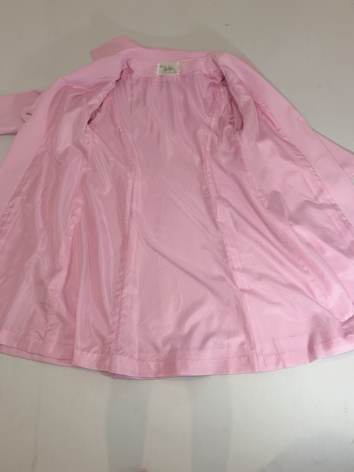 Vintage 1960s Alfred Werber Pink Coat Dress Set No Size Tag