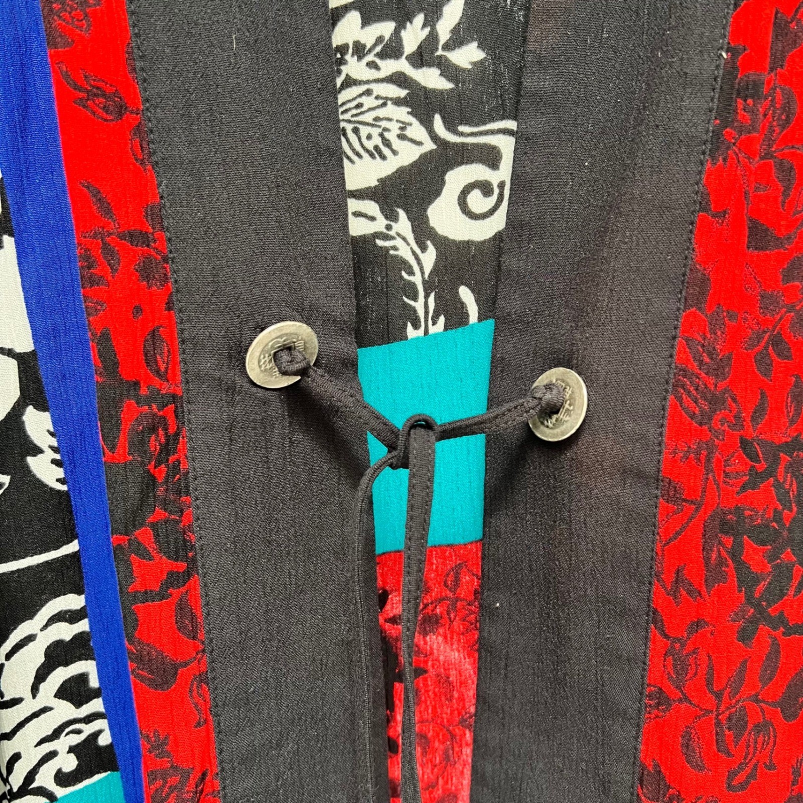 Vintage 90s Sharon Anthony Art To Wear Kimono Cardigan Whimsigoth Floral 4X