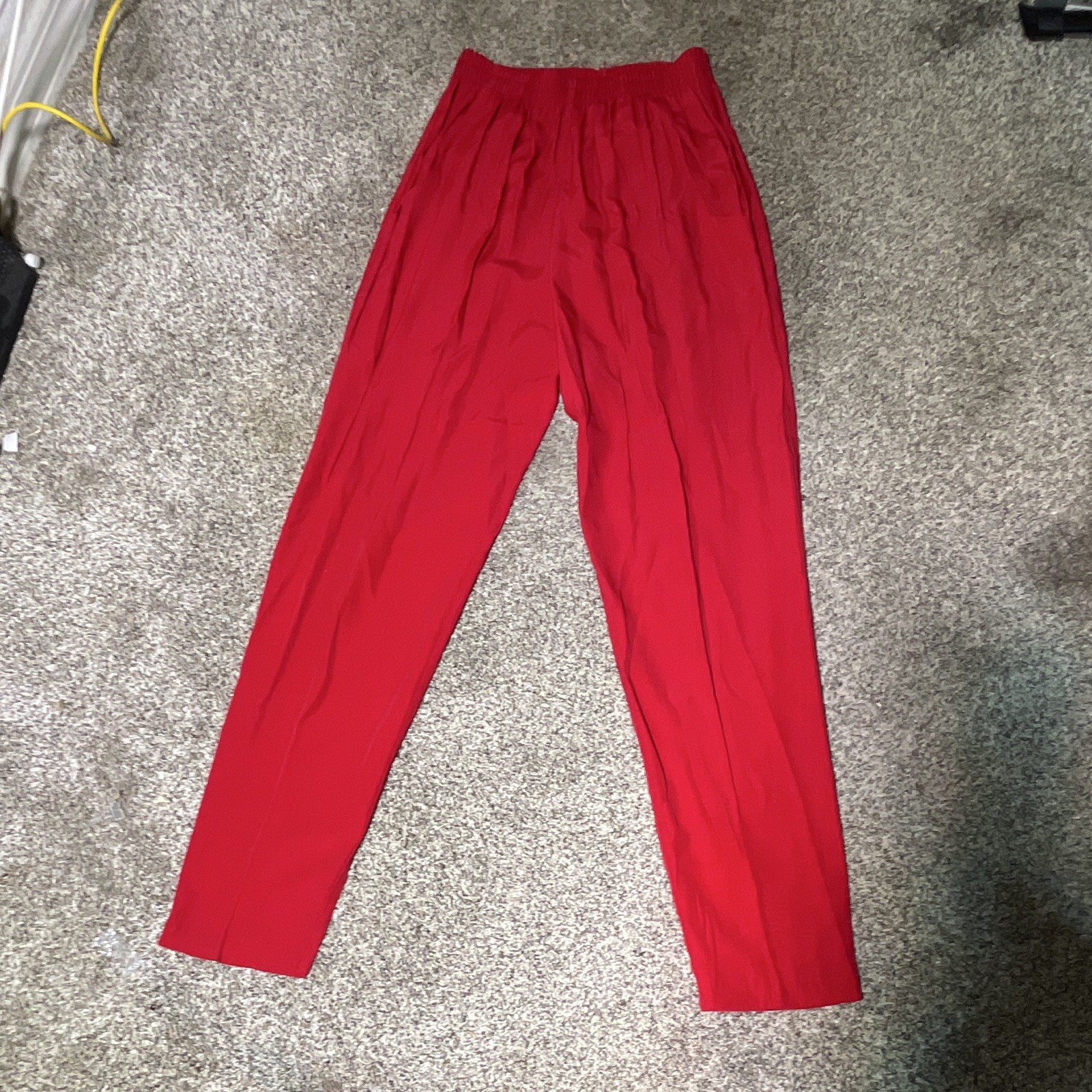 Vital Elements Red/Gold Embroidered Zip Jacket & Pants Pant Suit Set XS