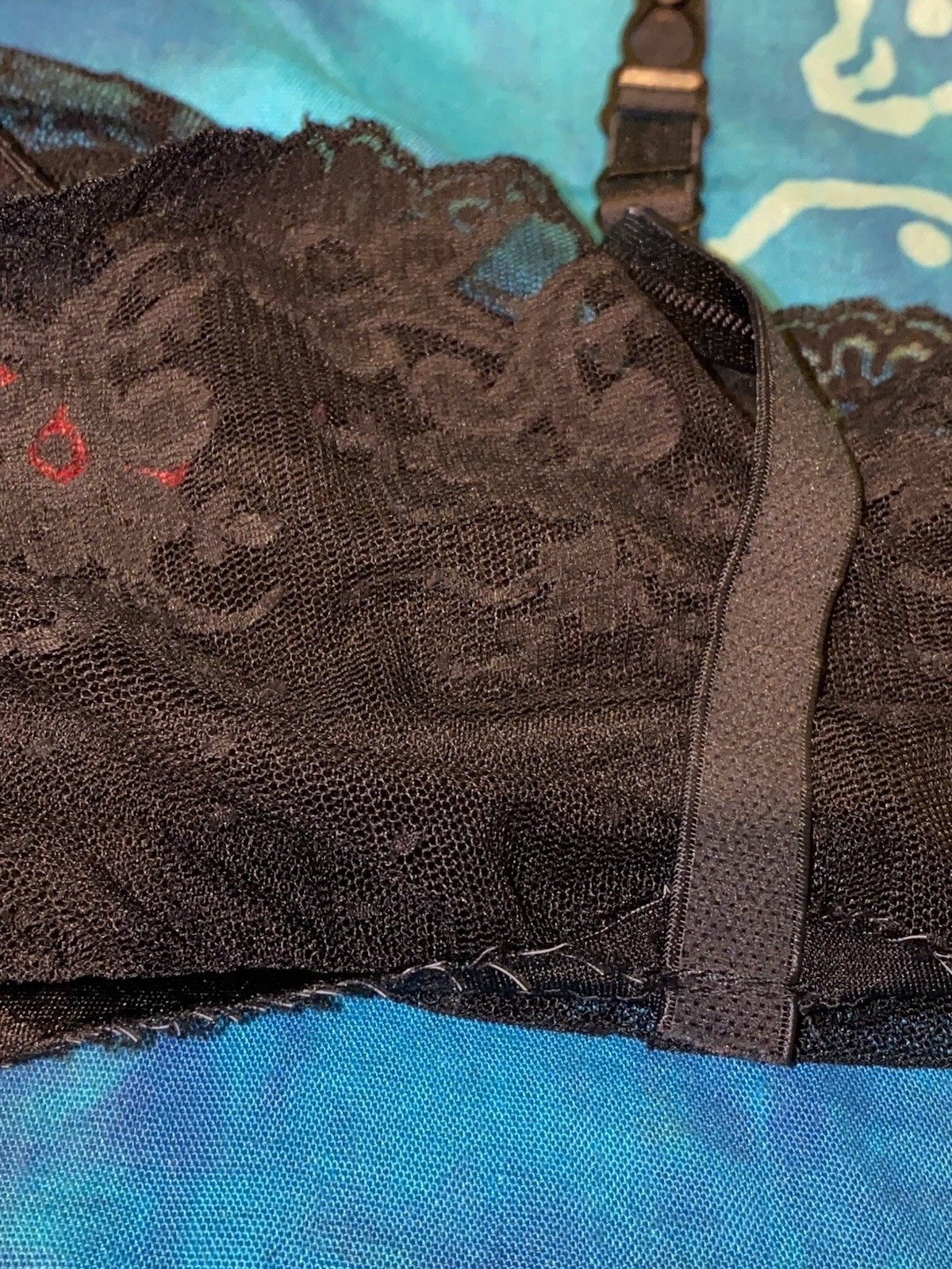 Vintage Frederick’s of Hollywood Black Lace Cheeky Antron Garter Panties S